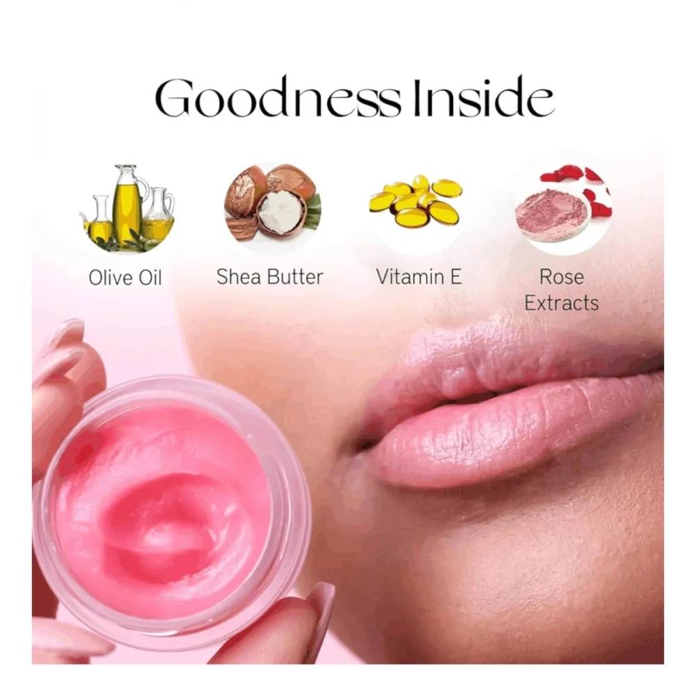 Generic Unisex Herbal Dark And Chapped Lips Rose Lip Balm (10gm) - Image 3