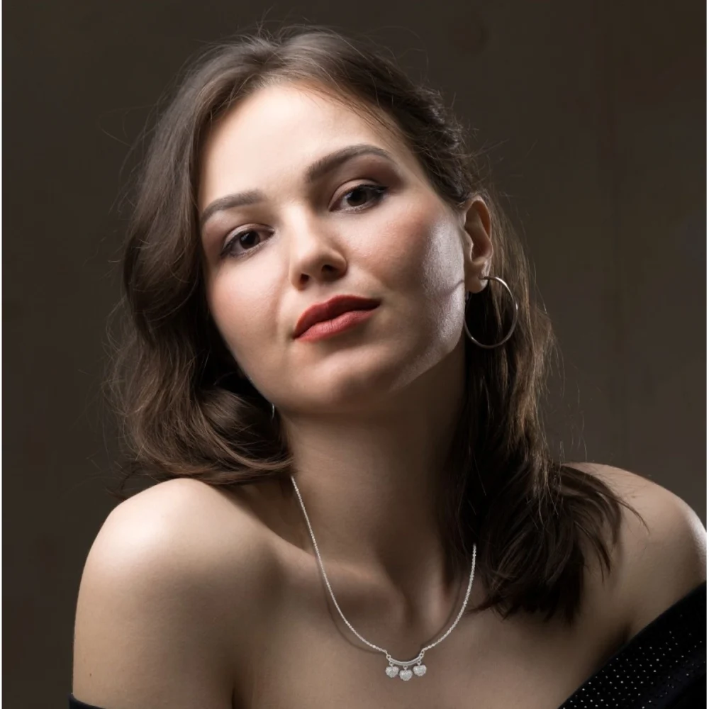 Generic Women's Stainless Steel Imported Stanless Steel Heart Pendent Chain (Silver Plated) - Image 4