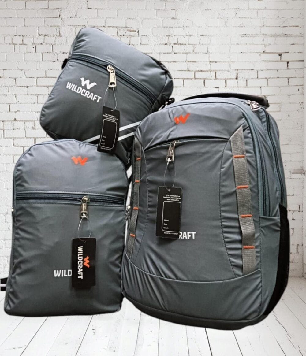 Wildcraft bag pack 3 piece combo