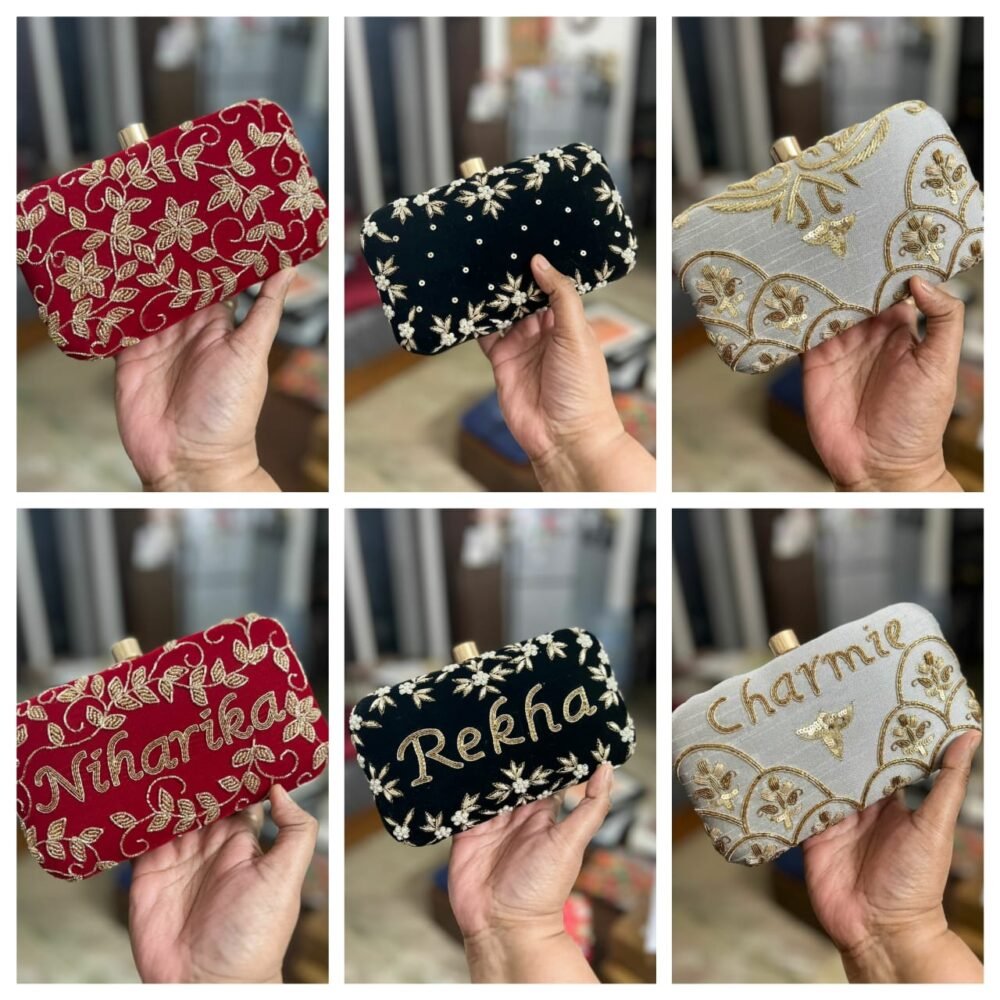 Embroidered Custmized clutch - Image 8